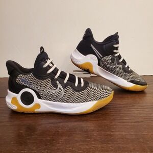 Nike Men's KD‎ Trey 10.5 IX Black White Basketball Sneaker Shoes, CW3400-002